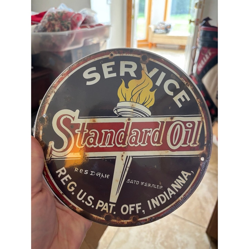 Standard Oil Service Limited Edition Metal Sign. Collectible